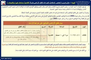 توفيق أوضاع أراضي القادسية بالعبور الجديدة 1697456376 0 1